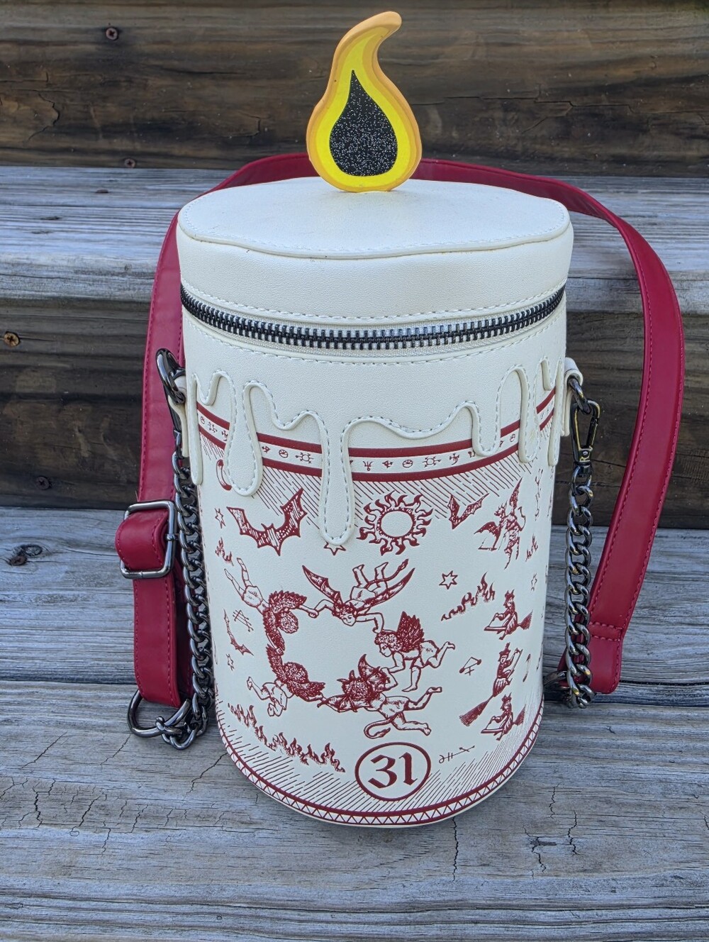 Loungefly Black Flame Candle Purse